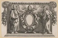 Vignette for a Book Dedicated to Pope Urban VII, 1613/1646. Creator: Unknown