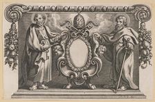 Vignette for a Book Dedicated to Pope Urban VII, 1613/1646. Creator: Unknown