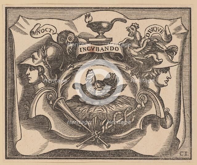 Vignette for the Title Page of C. Peregrino, Principes Hollandiae et Zelandiae, 1632. Creator: Christoffel Jegher.