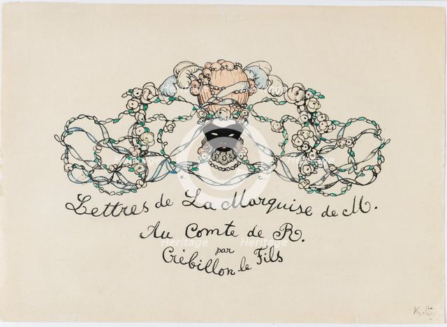 Vignette from Le Livre de la Marquise, 1907. Creator: Somov, Konstantin Andreyevich (1869-1939).