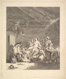 Vignette of the first volume, page 165: Usage des Russes après le Mariage et avant la Noce..., 1767. Creator: Augustin de Saint-Aubin