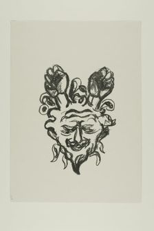 Vignette: Satyr's Head, 1908/09. Creator: Edvard Munch
