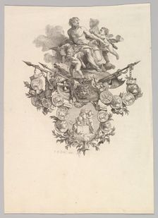 Vignette with Hephaestus and Putti, 1779. Creator: Jean Baptiste Marie Huet