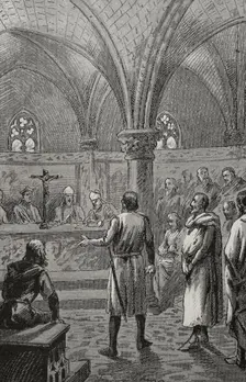 VII Council of Tarragona, 1312, (1890). Creator: Unknown