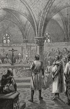 VII Council of Tarragona, 1312, (1890). Creator: Unknown