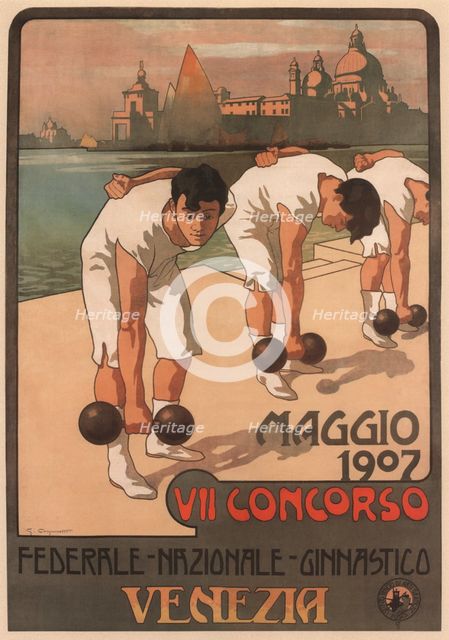 VII Federal Gymnastics Competition, 1907. Artist: Carpanetto, Giovanni Battista (1863-1928)