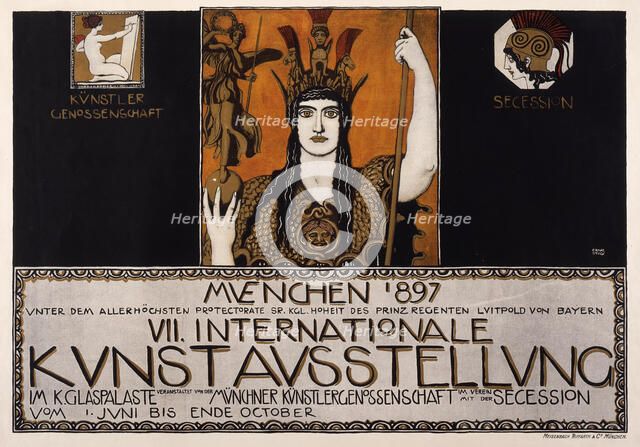 VII International Art Exhibition, Munich 1897 , 1897. Creator: Stuck, Franz, Ritter von (1863-1928).