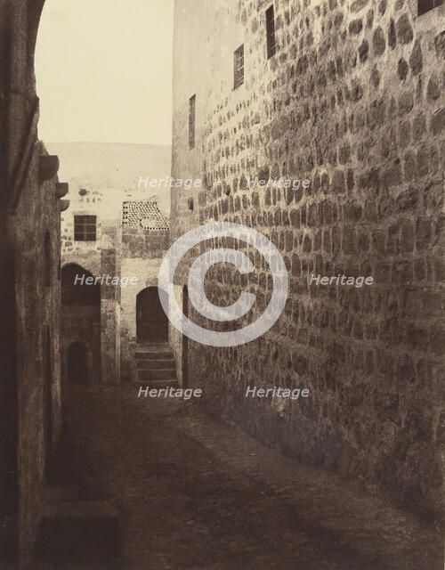 VIIIe Station. Jésus console les filles de Jérusalem. Ici encore une simple marqu..., 1860 or later. Creator: Louis de Clercq.