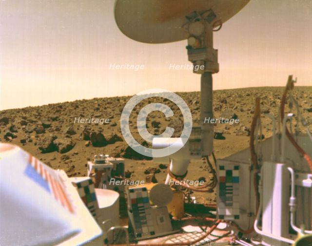 Viking 2 image of Mars Utopian Plain, September 3, 1976.  Creator: NASA.