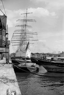 `Viking barque at the West India Dock, Isle of Dogs, London, c1945-c1965. Artist: SW Rawlings