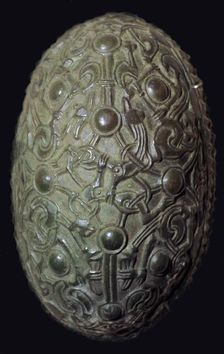 Viking bronze and tortoise-shell brooch, c.8th-11th century