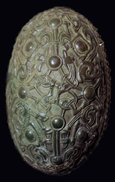 Viking bronze and tortoise-shell brooch, c.8th-11th century