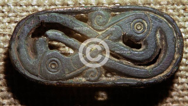 Viking bronze brooch, c.8th-11th century. Artist: Unknown