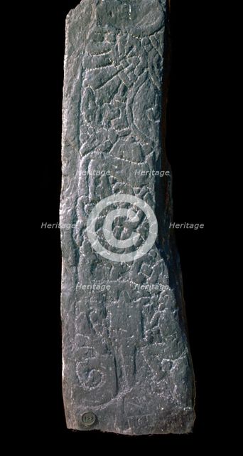 Viking cross-slab showing the story of Sigurd. Artist: Unknown