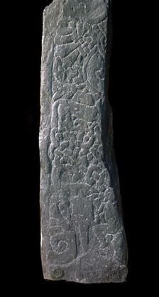 Viking cross-slab showing the story of Sigurd