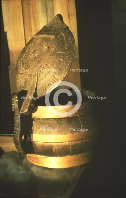 Viking Eating Vessels carved wth personal design, c8th-mid 11th century.   Artist: Unknown.