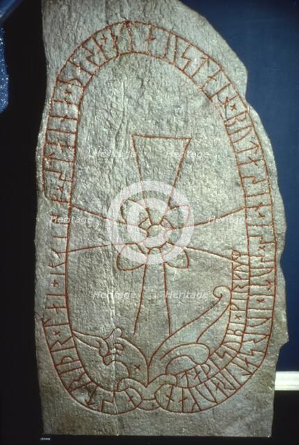 Viking Runestone from Uppland, Sweden, c8th-mid-11th century. Artist: Unknown.