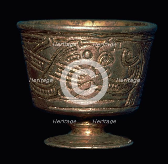 Viking silver cup from Jelling, 10th century Artist: Unknown