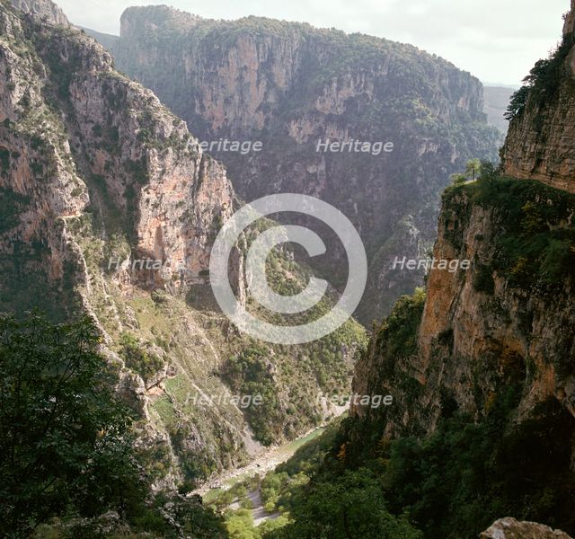 Vikos Gorge in Epirus, Greece Artist: Unknown