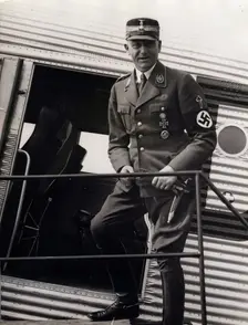Viktor Lutze, commander of the SA, Berlin Airport, Germany, 1934. Creator: Unknown
