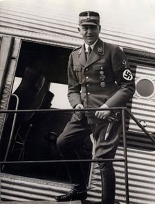 Viktor Lutze, commander of the SA, Berlin Airport, Germany, 1934. Creator: Unknown