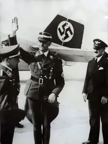 Viktor Lutze, commander of the SA, Munich Airport, Germany, 1934. Creator: Unknown