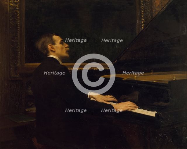 Vilhelm Stenhammar, 1871-1927, composer, 1900. Creator: Robert Thegerstrom.