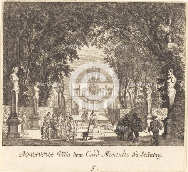 Villa Aquaviva, 1681. Creator: Melchior Küsel.