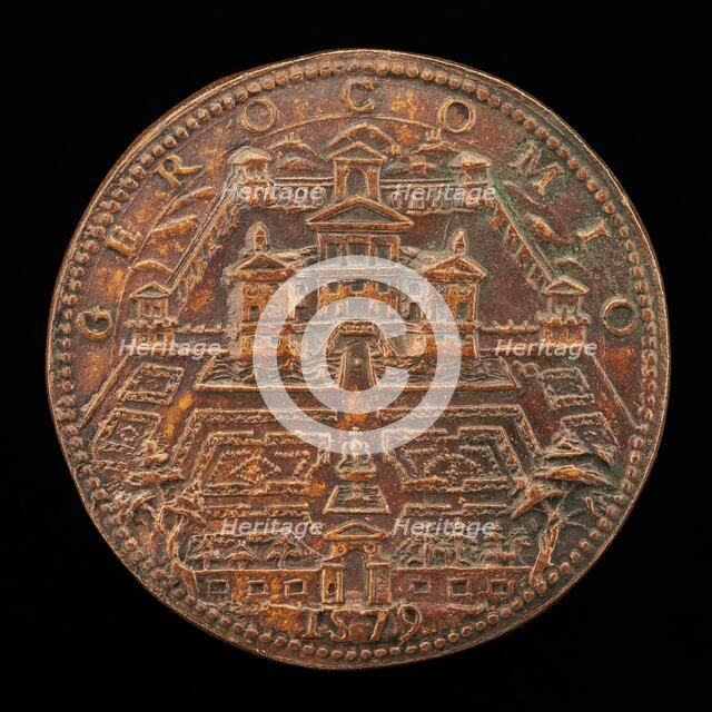 Villa at Gericomio [reverse], 1579. Creator: Federico Cocciola.