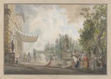 Villa Borghese, ca. 1780. Creators: Giovanni Volpato, Louis Ducros