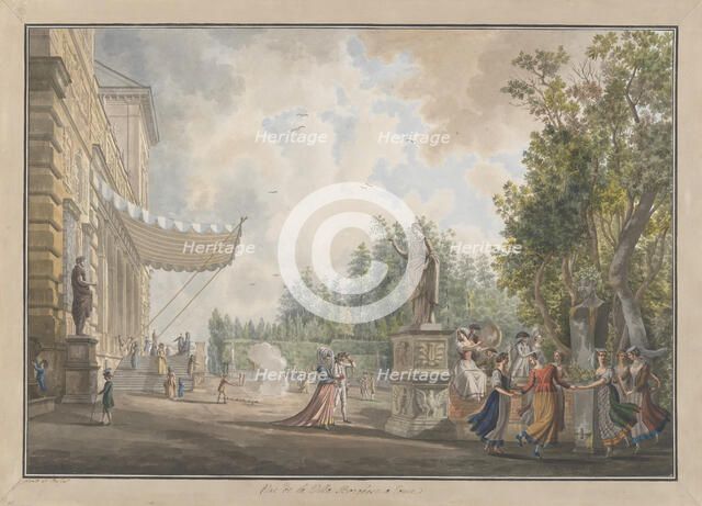 Villa Borghese, ca. 1780. Creators: Giovanni Volpato, Louis Ducros.