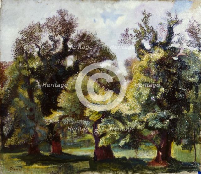 Villa Borghese gardens, 1915-1920.