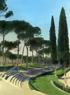 Villa Borghese, Rome, Lazio, Italy, 1925. Creator: Frances Benjamin Johnston
