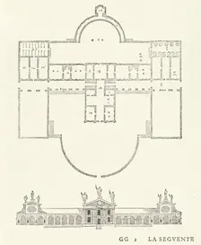 Villa Barbaro, from I quattro libri dell'architettura di Andrea Palladio (Book 2, page 51)..., 1570. Creators: Christoph Krieger, Johann Chrieger