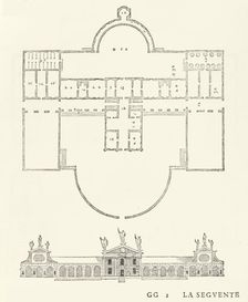 Villa Barbaro, from I quattro libri dell'architettura di Andrea Palladio (Book 2, page 51)..., 1570. Creators: Christoph Krieger, Johann Chrieger