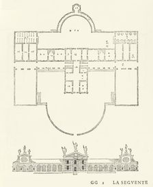 Villa Barbaro, from I quattro libri dell'architettura di Andrea Palladio (Book 2, page 51)..., 1570. Creators: Christoph Krieger, Johann Chrieger