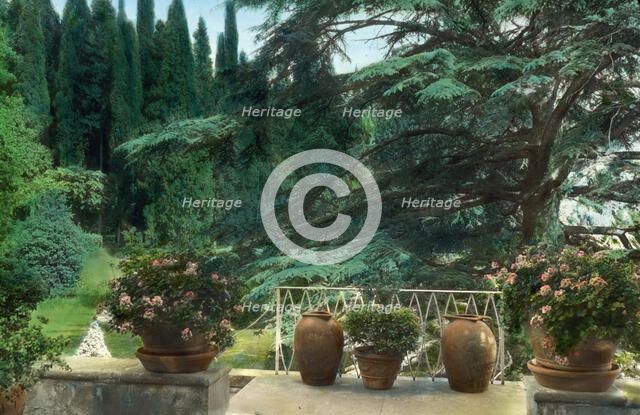 Villa Bel Riposo, San Domenico, Tuscany, Italy, 1925. Creator: Frances Benjamin Johnston.