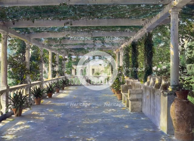 Villa Bel Riposo, San Domenico, Tuscany, Italy, 1925. Creator: Frances Benjamin Johnston.