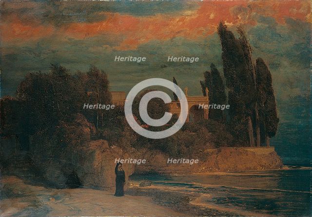 Villa by the Sea. Artist: Böcklin, Arnold (1827-1901)