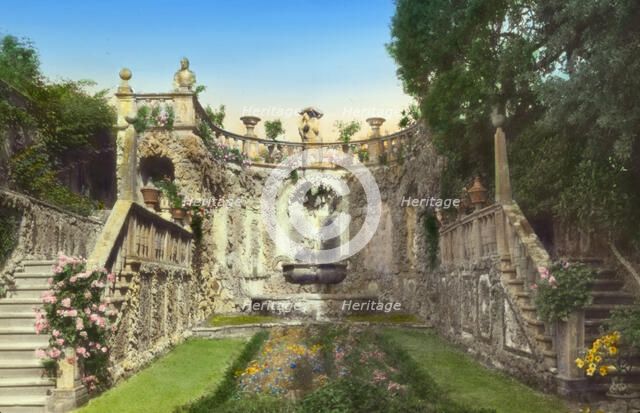 Villa Gamberaia, Bagnaia, Lazio, Italy, 1925. Creator: Frances Benjamin Johnston.