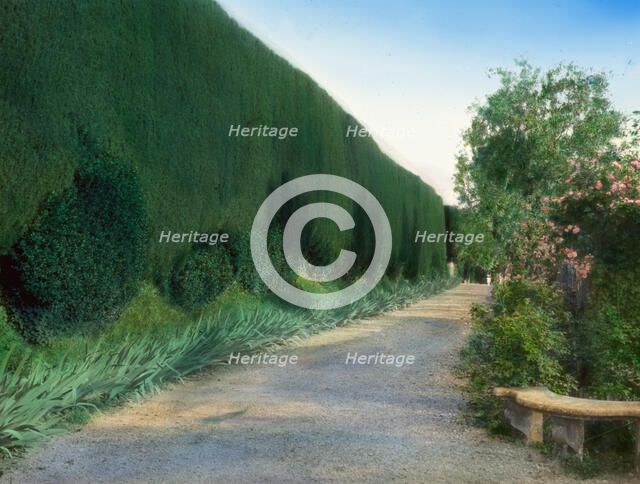 Villa Gamberaia, Settignano, Tuscany, Italy, 1925. Creator: Frances Benjamin Johnston.