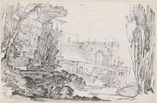 Villa d'Este, Tivoli, 1744/1750. Creator: Joseph-Marie Vien the Elder