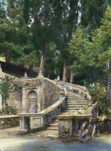 Villa d'Este, Tivoli, Lazio, Italy, 1925. Creator: Frances Benjamin Johnston