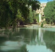 Villa d'Este, Tivoli, Lazio, Italy, 1925. Creator: Frances Benjamin Johnston