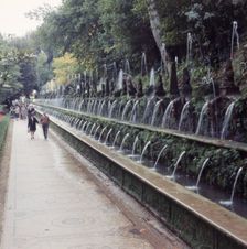 Villa d'Este, Tivoli, Rome, Italy, c1955. Creator: Arthur Charles Kirby Ware