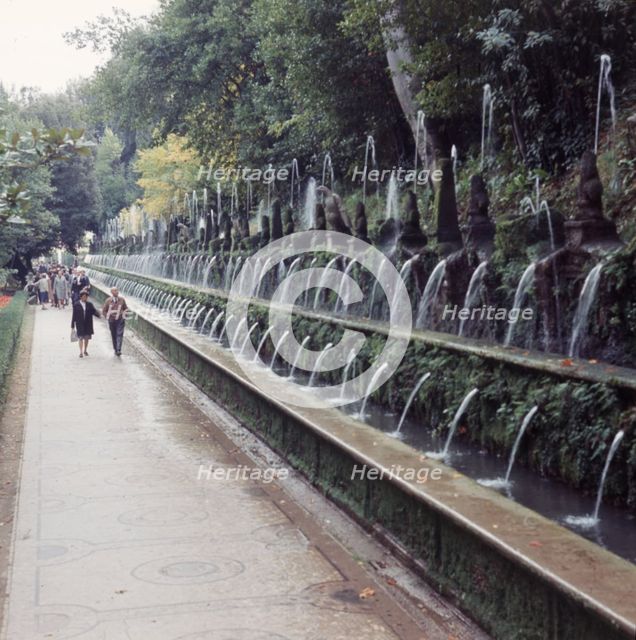 Villa d'Este, Tivoli, Rome, Italy, c1955. Creator: Arthur Charles Kirby Ware.
