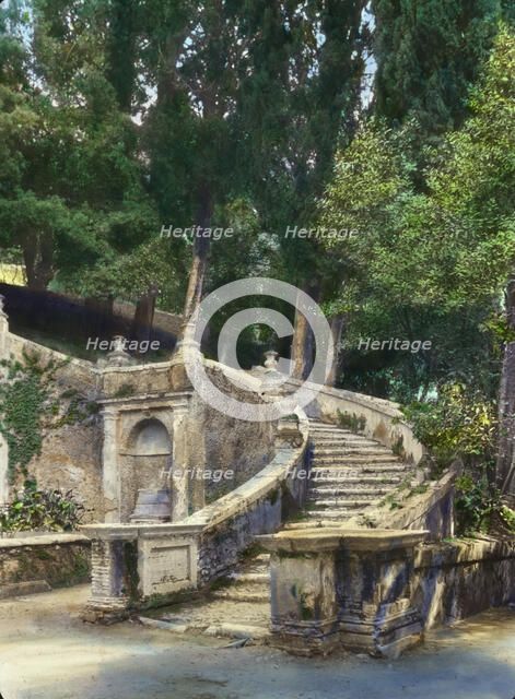 Villa d'Este, Tivoli, Lazio, Italy, 1925. Creator: Frances Benjamin Johnston.