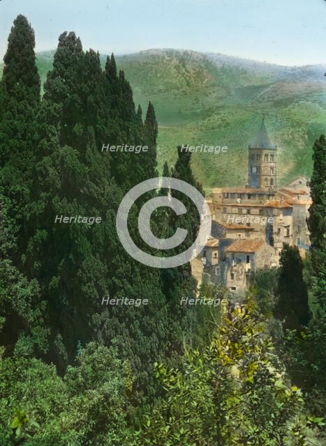 Villa d'Este, Tivoli, Lazio, Italy, 1925. Creator: Frances Benjamin Johnston.