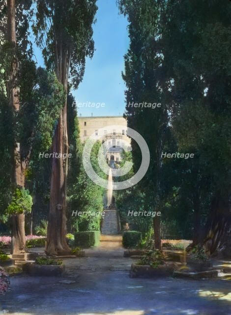 Villa d'Este, Tivoli, Lazio, Italy, 1925. Creator: Frances Benjamin Johnston.