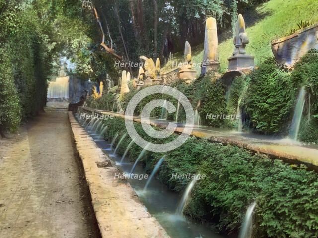 Villa d'Este, Tivoli, Lazio, Italy, 1925. Creator: Frances Benjamin Johnston.